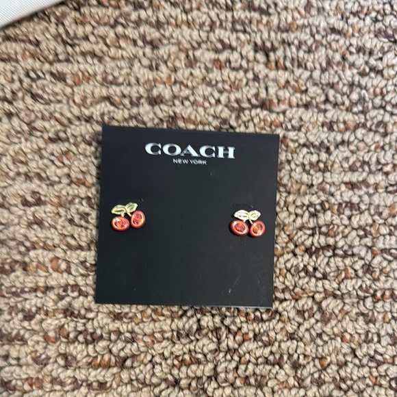 Coach Cherry Stud Earrings - Picture 2 of 3